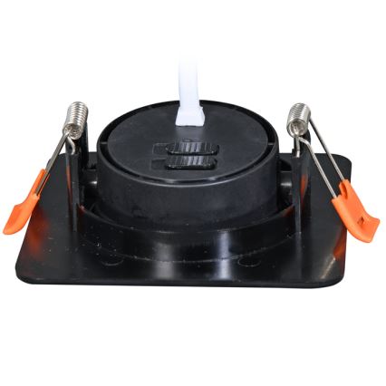 Lámpara empotrable LED regulable KENT LED/3/5/7W/230V3000/4000/6000K 9x9 cm negro