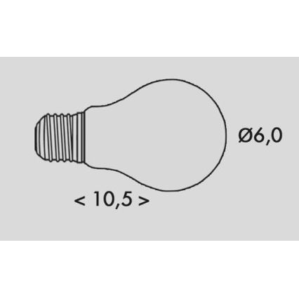 Bombilla LED RETRO A60 E27/2,3W/230V 3000K 485lm