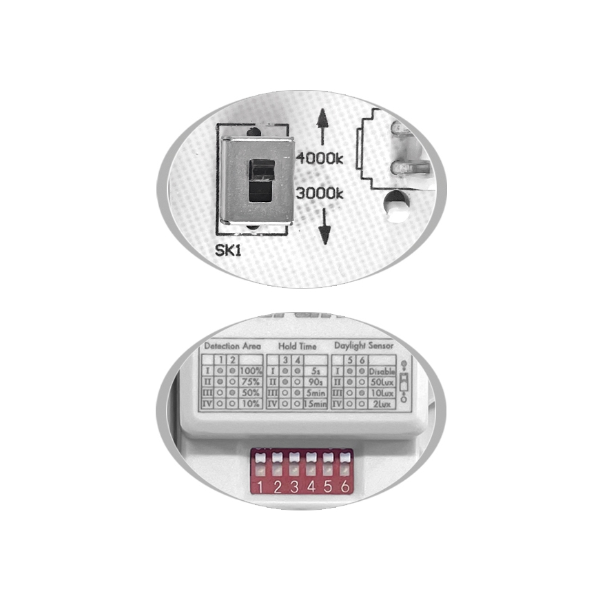 Plafón LED de exterior con sensor MARTIN LED/15W/230V 3000/4000K diá. 30 cm IP65 negro