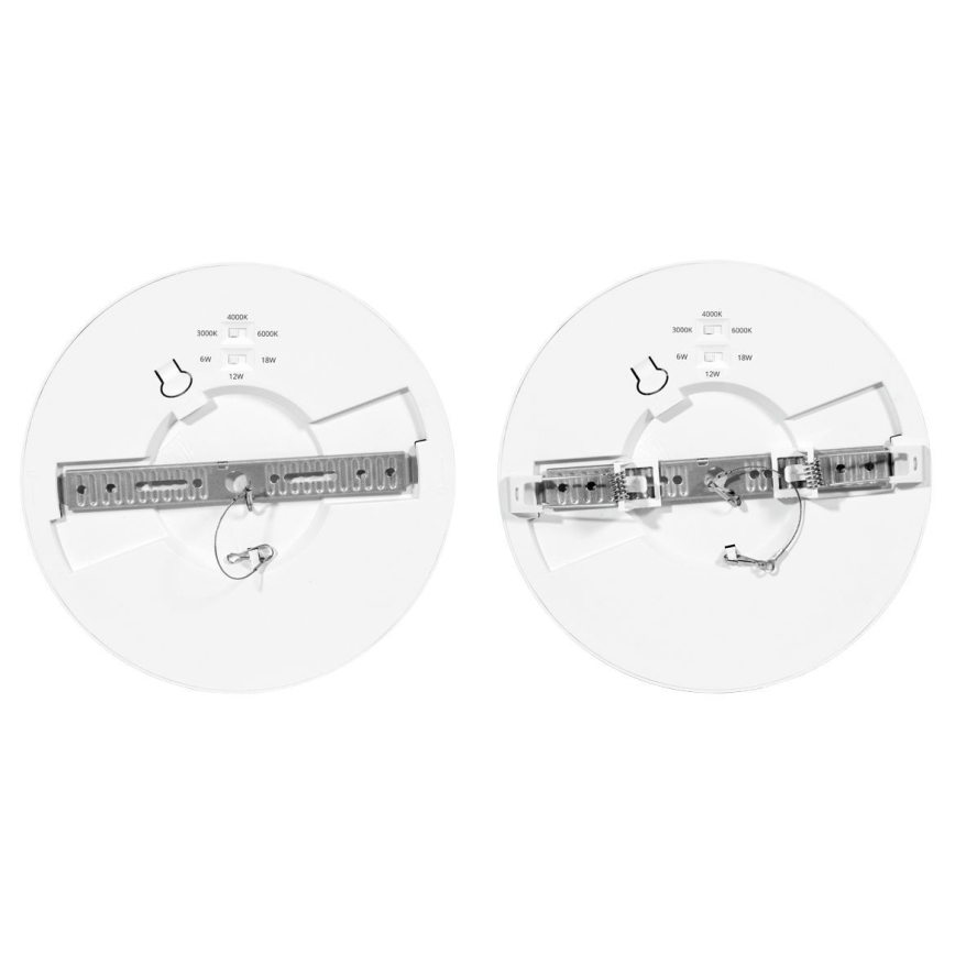 Panel LED regulable LEXA LED/6/12/18W/230V 3000/4000/6000K diá. 22,5 cm blanco