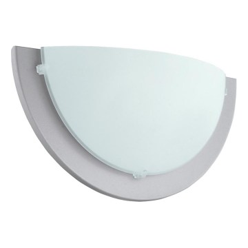 Eglo 181327 - Aplique de pared ICEBERG 1xE27/60W/230V plateado