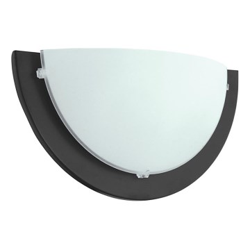 Eglo 181331 - Aplique de pared ICEBERG 1xE27/60W/230V negro