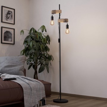 Eglo 183215 - Lámpara de pie TOWNSHEND 1xE27/60W/230V