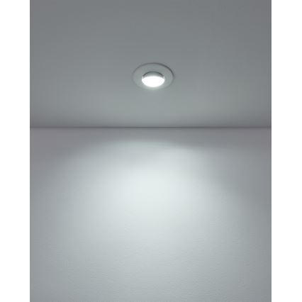 Eglo - Juego de 10 focos empotrables LED/4,9W/230V 2700/4000/6500K Ø 9 cm blanco