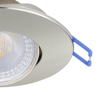 Eglo - Pack de 10 downlights empotrables LED/4,9W/230V 2700/4000/6500K Ø 9 cm cromo mate