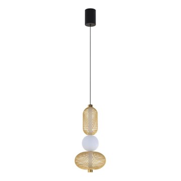 Eglo 300477 - Lámpara colgante LED regulable CEGLIE LED/12W/230V 2200-6500K, dorada + mando a distancia