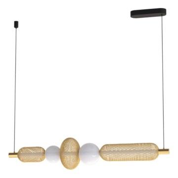 Eglo 300478 - Lámpara colgante LED regulable CEGLIE con cable LED/20W/230V 2200-6500K dorada + mando a distancia