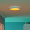 Eglo 300686 - Lámpara de techo LED RGBW regulable MASSIGNANO-Z LED/18,5W/230V 2700-6500K diámetro 40 cm blanca + mando a distancia