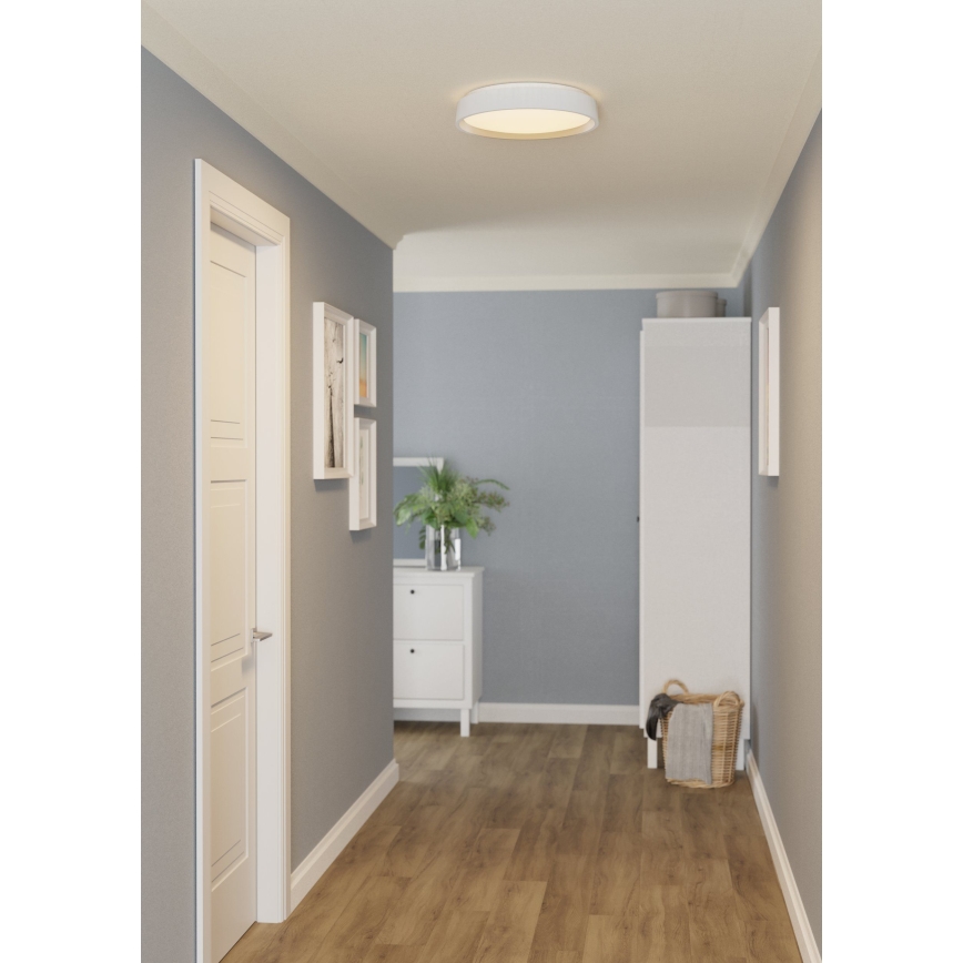Eglo 300686 - Lámpara de techo LED RGBW regulable MASSIGNANO-Z LED/18,5W/230V 2700-6500K diámetro 40 cm blanca + mando a distancia
