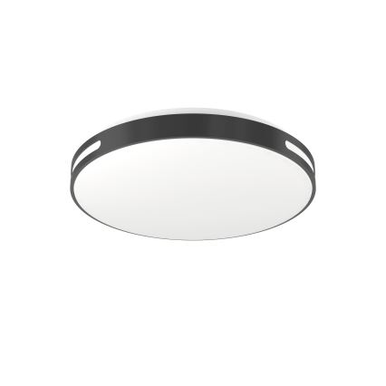 Eglo 300687 - Luminaria de techo LED RGBW regulable MONTEGRANARO-Z LED/18,5W/230V 2700-6500K Ø 39,4 cm negra + mando a distancia