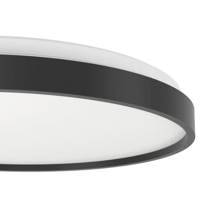 Eglo 300692- LED RGBW Lámpara de techo regulable MOZONCILLO-Z LED/28,3W/230V 2700-6500K pr. 48,4 cm negra + mando a distancia