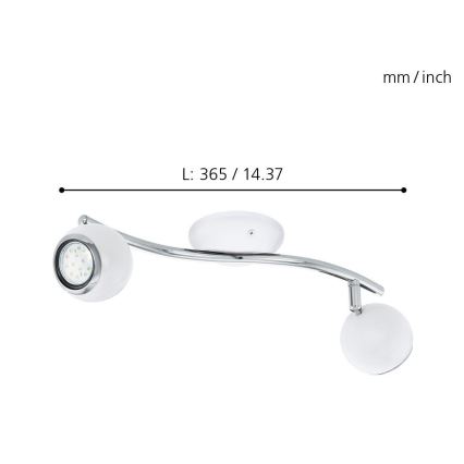 Eglo - Foco LED 2xGU10/3W LED