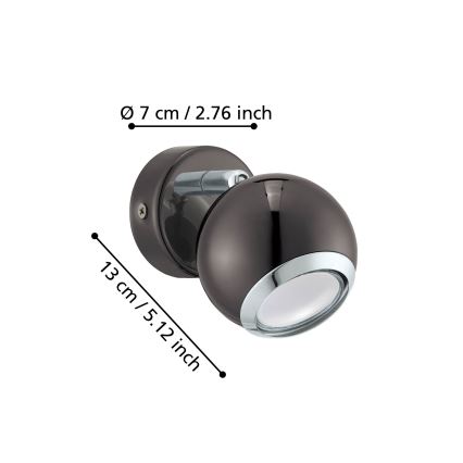 Eglo - Foco LED empotrable 1xGU10/3W/230V