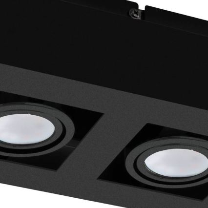 Eglo 31063 - Foco LED MENDOZA 2xLED/4,7W/230V 3000K negro