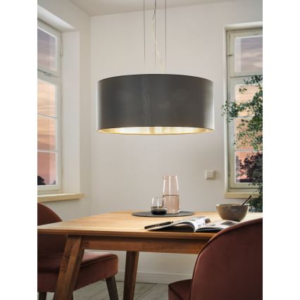 Eglo 31606 - Lámpara colgante con cable MASERLO 3xE27/60W/230V