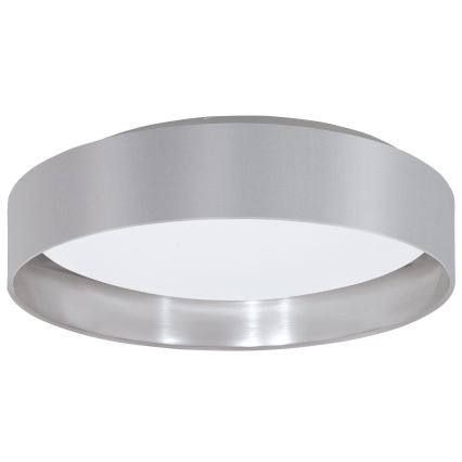 Eglo 31623 - Lámpara de techo LED MASERLO, 16W/230V, 3000K, diámetro 40,5 cm, gris/plateado