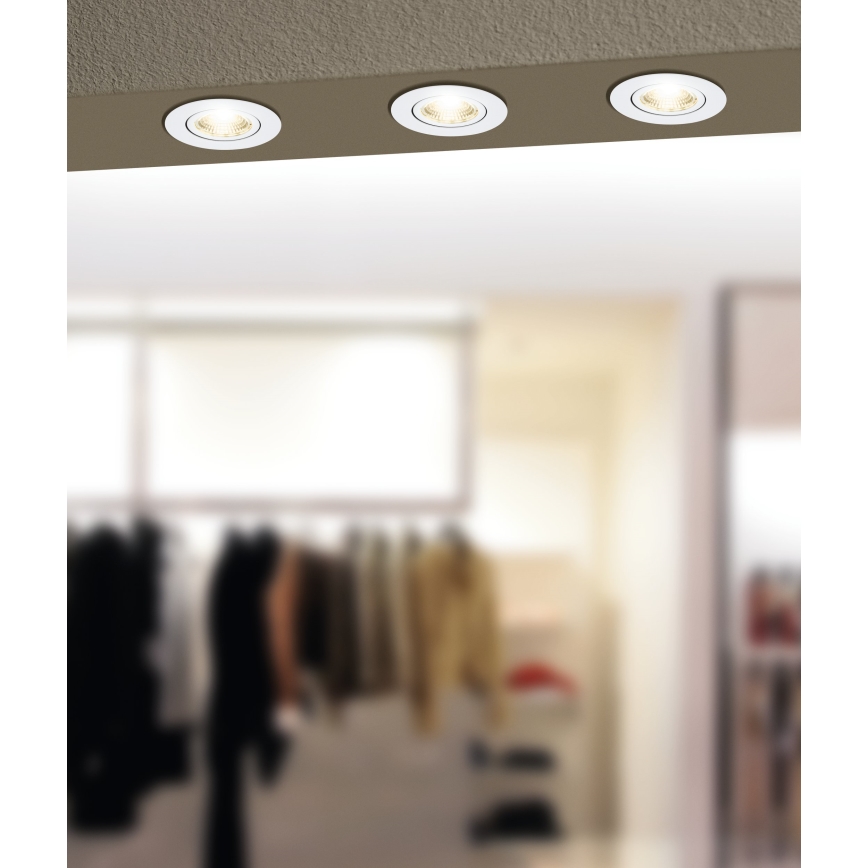 Eglo 31696 - LED RGBW Lámpara empotrable regulable SALICETO-Z LED/4,7W/230V 2700-6500K blanco