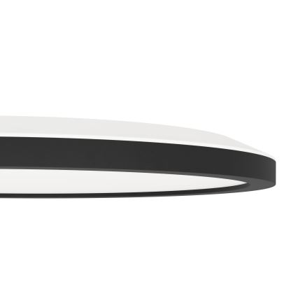 Eglo 31703 - Luminaria de techo LED RGBW regulable ROVITO-Z LED/14,6W/230V 2700-6500K Ø 29,5 cm negra