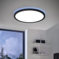 Eglo 31703 - Luminaria de techo LED RGBW regulable ROVITO-Z LED/14,6W/230V 2700-6500K Ø 29,5 cm negra