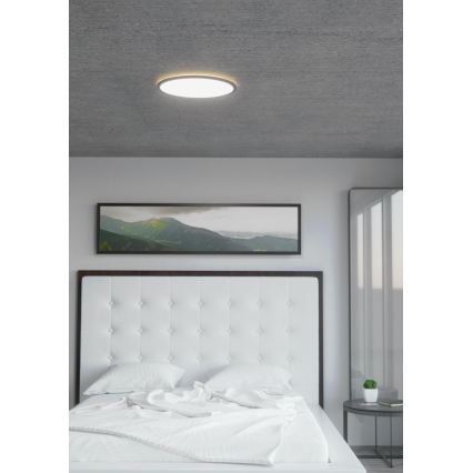 Eglo 31704 - Luminaria de techo regulable LED RGBW ROVITO-Z 1xLED/16,5W/230V 2700-6500K Ø 42 cm negra
