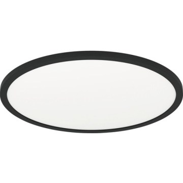 Eglo 31704 - Luminaria de techo LED RGBW regulable ROVITO-Z 1xLED/16,5W/230V 2700-6500K Ø 42 cm negra + mando a distancia