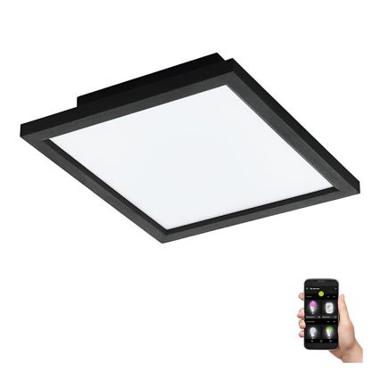 Eglo 31723 - Plafón LED regulable SALOBRENA-Z LED/15,3W/230V 2700-6500K negro