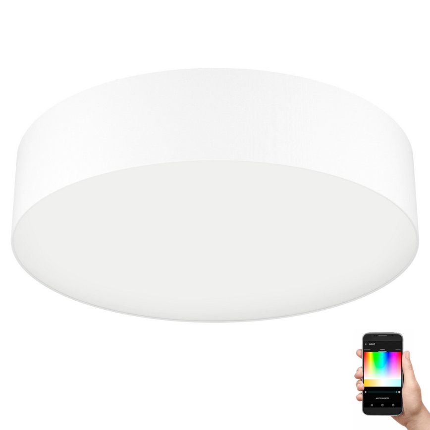 Eglo 31766 - LED RGBW Lámpara de techo regulable ROMAO-Z LED/35W/230V 2700-6500K Ø 57 cm blanca