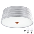 Eglo 32111 - Plafón LED FONSEA 1 2xE27/9W/230V plata/cobre