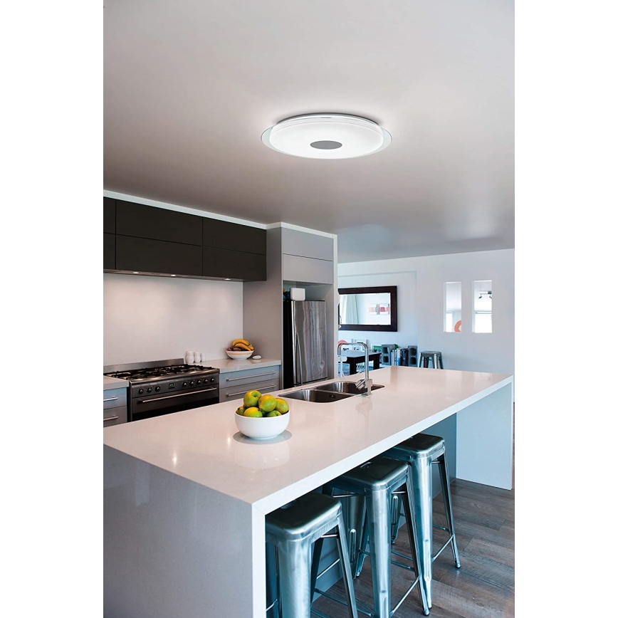 Eglo 32344 - Lámpara de techo regulable LED RGBW LANCIANO-C LED/53W/230V 2700-6500K + control remoto