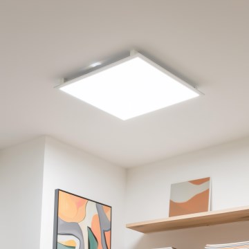 Eglo 32547 - Panel LED RGBW de superficie/empotrado regulable 2en1 SALOBRENA-C LED/34W/230V blanco 60x60 cm + control remoto