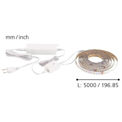 Eglo - Tira LED RGB 5m STRIPE-C LED/19W/230V
