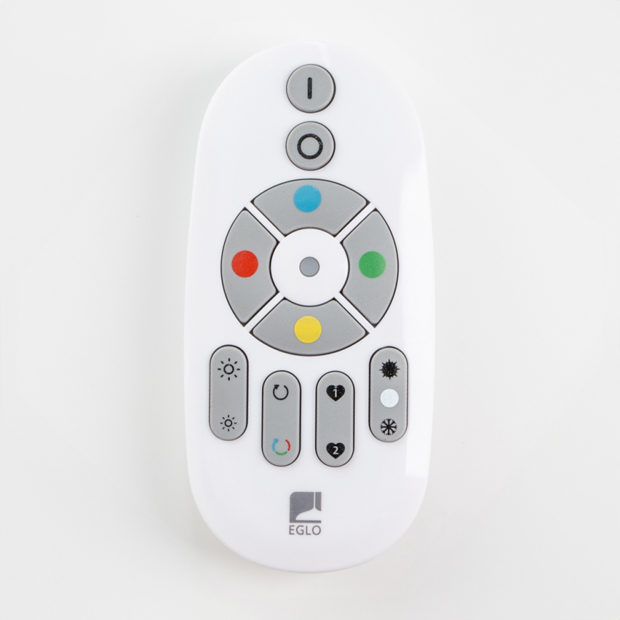 Eglo 32734 - LED RGBW regulable de montaje en superficie 2 en 1 SALOBRENA-C LED/34W/230V blanco + mando a distancia