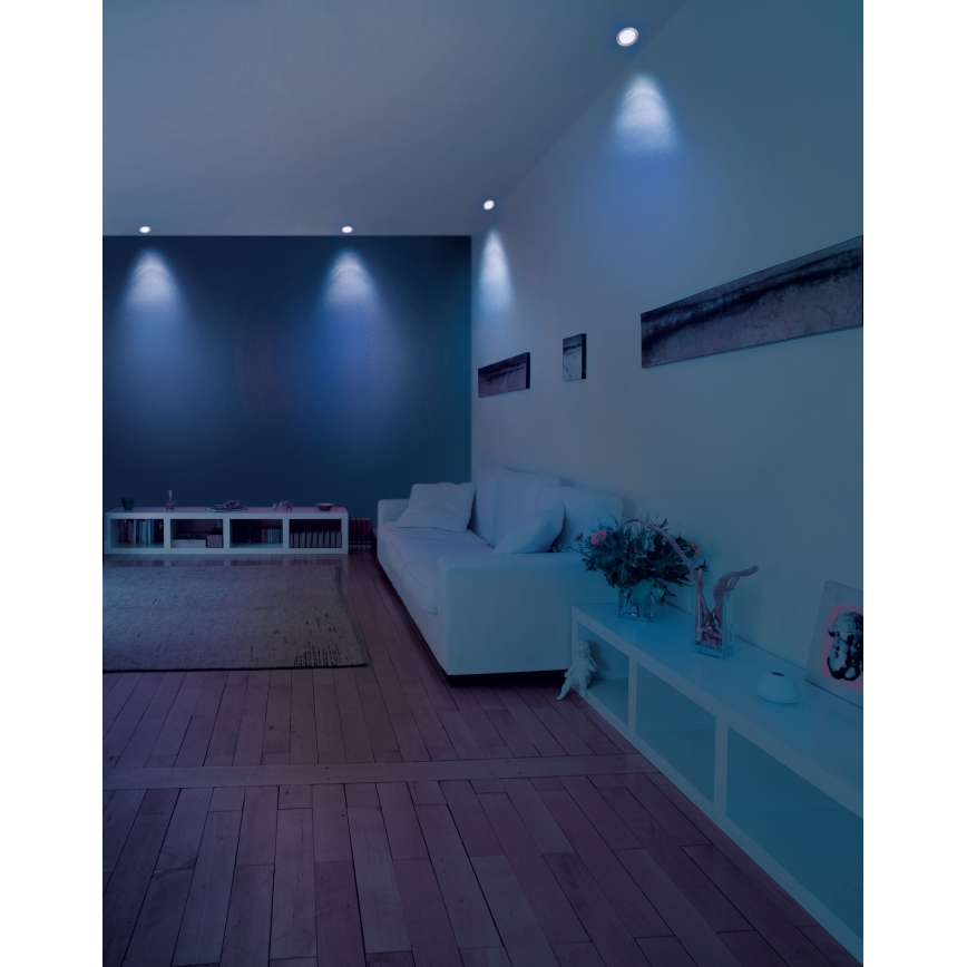 Eglo - Luminaria empotrada LED RGB regulable FUEVA-C LED/5,4W/230V diám. 12 cm