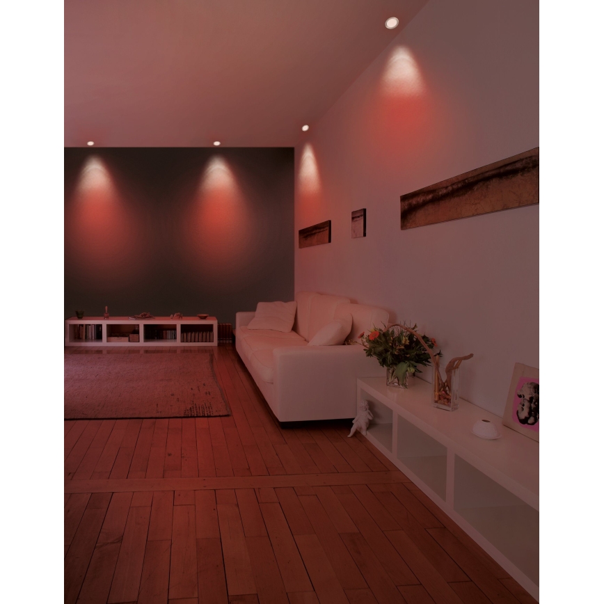 Eglo - Luminaria empotrada LED RGB regulable FUEVA-C LED/5,4W/230V diám. 12 cm