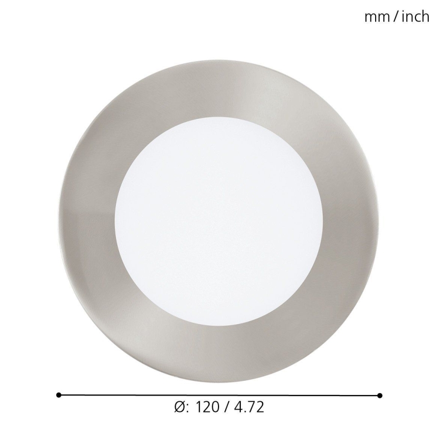 Eglo - Luminaria empotrada LED RGB regulable FUEVA-C LED/5,4W/230V diám. 12 cm