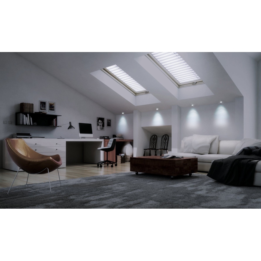 Eglo - Luminaria empotrable LED RGB regulable FUEVA-C LED/10,5W/230V diámetro de 17 cm