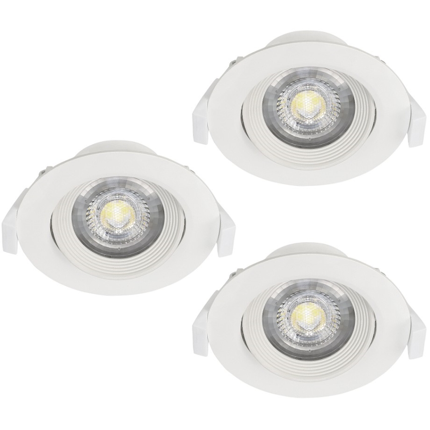 Eglo - Juego de 3 luminarias empotradas SARTIANO LED/5W/230V