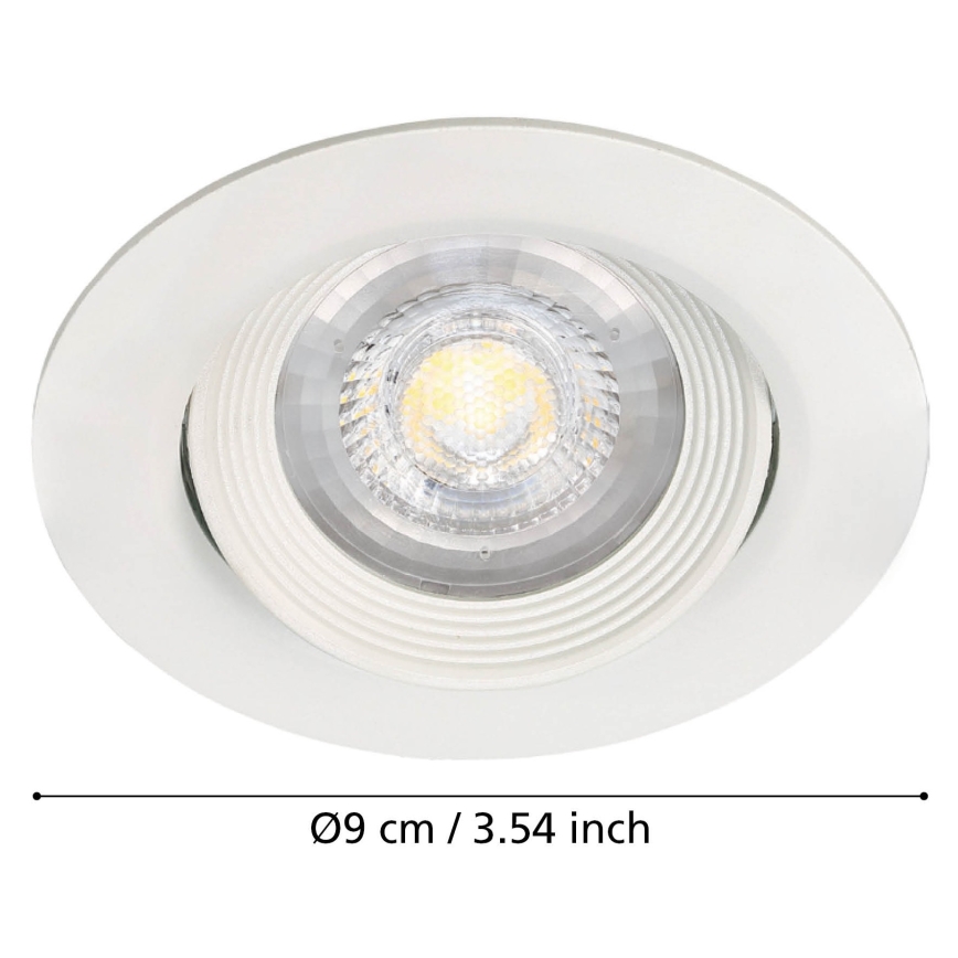 Eglo - Juego de 3 luminarias empotradas SARTIANO LED/5W/230V