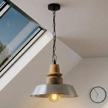 Eglo 33024 - Lámpara colgante con cadena RIDDLECOMBE 1xE27/60W/230V
