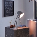 Eglo 33094 - Lámpara de mesa DUNDEE 1xE27/60W/230V gris