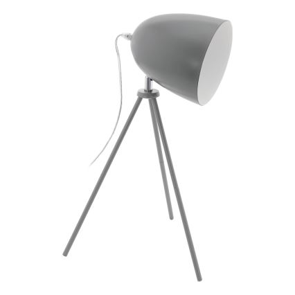 Eglo 33094 - Lámpara de mesa DUNDEE 1xE27/60W/230V gris