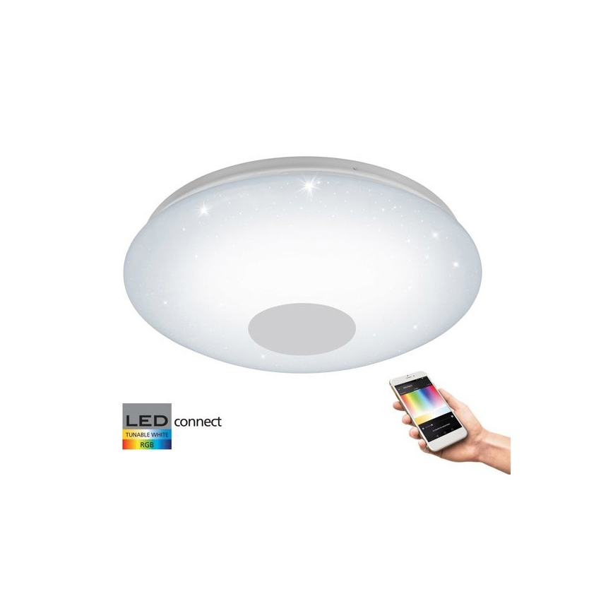 Eglo 33218 - Lámpara de techo LED RGBW regulable VOLTAGO-C LED/17W/230V 2700-6500K diámetro 38 cm