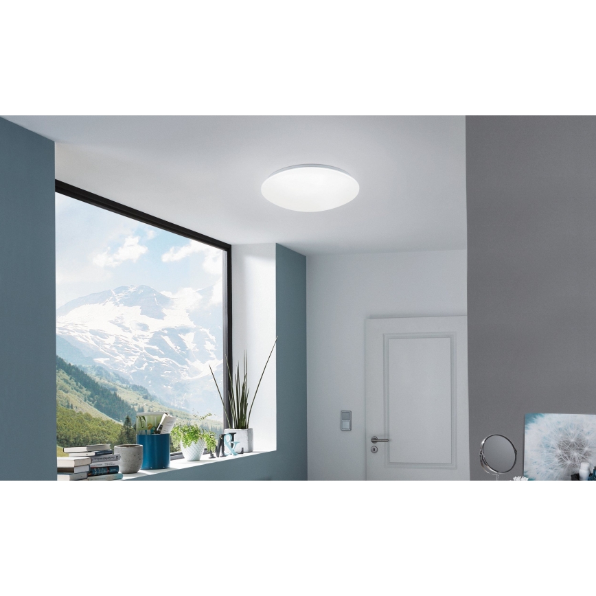 Eglo 33219 - LED RGBW Luminaria de techo regulable GIRON-C LED/17W/230V Ø 30 cm blanca
