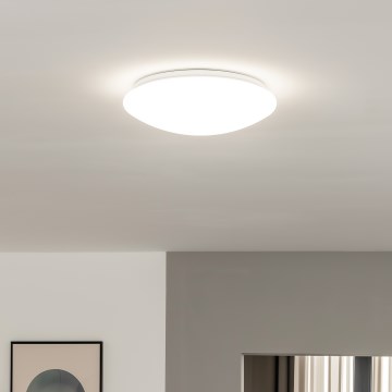 Eglo 33219 - LED RGBW Luminaria de techo regulable GIRON-C LED/17W/230V Ø 30 cm blanca