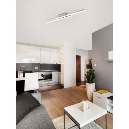 Eglo 33229 - Plafón de techo LED RGBW regulable FRAIOLI-C LED/34W/230V 2700-6500K cromo mate