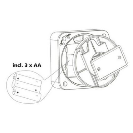 Eglo 33236 - Sensor exterior de movimiento y crepúsculo CONNECT SENSOR 3xAA 12 m blanco IP44