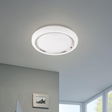 Eglo 33254 - Lámpara de techo regulable LED RGBW CAPASSO-C LED/17W/230V 2700-6500K, diámetro 34 cm