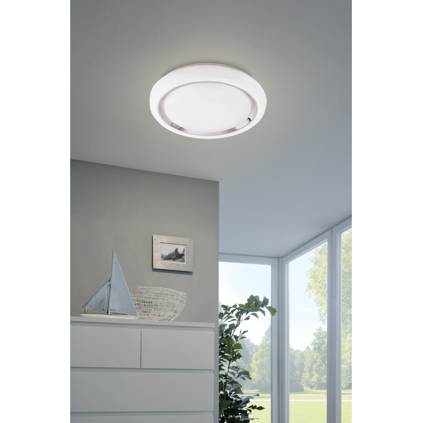 Eglo 33254 - Lámpara de techo regulable LED RGBW CAPASSO-C LED/17W/230V 2700-6500K, diámetro 34 cm