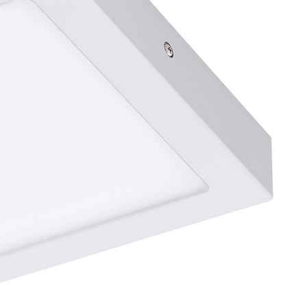 Eglo 33316 - Plafón LED RGBW regulable FUEVA-C LED/15,6W/230V 2700-6500K 22,5x22,5 cm blanco