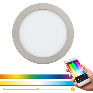 Eglo 33317 - Luminaria empotrable LED RGBW regulable FUEVA-C LED/15,6W/230V 2700-6500K Ø 22,5 cm